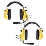 Arrowmax PNR Noise Isolation Headphone Compatible with BaoFeng BTECH UV-5R UV-5RA UV-5RE UV-5R3 BF-F8HP UV-82HP Kenwood 2-PIN 2 Pin Radios NX-1200 NX-1300 NX-P1200 NX-P1300 NX-3220 (Yellow)
