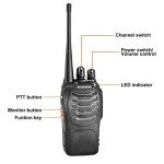 BAOFENG BF-888S Two Way Radio Long Range 16 CH Baofeng Radio Black (Pack of 10)