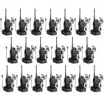 Baofeng Walkie Talkies 888S Rechargeable Long Range with Earpieces for Adults, 16 Channel Professional Radio Handheld Two Way Radios Li-ion Battery and Charger Included (20pack with 20earpiece)