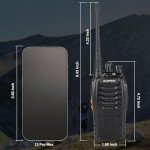 Baofeng Walkie Talkies 888S Rechargeable Long Range with Earpieces for Adults, 16 Channel Professional Radio Handheld Two Way Radios Li-ion Battery and Charger Included (20pack with 20earpiece)