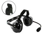 PROMAXPOWER Black Heavy Duty Professional Noise Cancelling Dual Muff Headset with Boom Mic & PTT Cable for Kenwood & Baofeng Two-Way Radios TK-3360, BF-888S, H-777, UV-5R, RT21