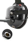 PROMAXPOWER Black Heavy Duty Professional Noise Cancelling Dual Muff Headset with Boom Mic & PTT Cable for Kenwood & Baofeng Two-Way Radios TK-3360, BF-888S, H-777, UV-5R, RT21