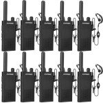 Baofeng T26 Walkie Talkies Long Range, Rechargeable Li-ion Battery 16 FRS Channel Two Way Radios with Earpieces for Adults, Handheld Mini Compact Walky Talky with Type-C Charging (10pack)