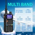 BAOFENG Ham Radio Handheld UV-5RM: 10W Ham Radios Long Range NOAA Weather Two Way Radios Copy Frequency with Programming Cable, 2500mAh Battery, Type-C Charging, BAOFENG Radio 4 Pack