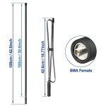 Bingfu Foldable CS Tactical SMA Female Ham Radio Antenna 2-Pack Dual Band VHF UHF 136-520MHz 42.5 inch Antenna for Kenwood Baofeng BF-F8HP UV-5R UV-82 BF-888S GT-3 Ham Two Way Radio Walkie Talkie