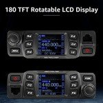 Retevis RT95 Mobile Radio with NMO Antenna and Magnet Mount Base, Dual Band Mobile Transceiver 200 Channels 180 Degree Rotatable LCD Display, 2m 70cm Mini Mobile Two Way Radio for RV 4x4 Offro