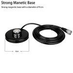 Retevis RT95 Mobile Radio with NMO Antenna and Magnet Mount Base, Dual Band Mobile Transceiver 200 Channels 180 Degree Rotatable LCD Display, 2m 70cm Mini Mobile Two Way Radio for RV 4x4 Offro