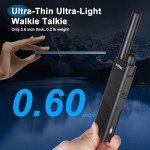 Baofeng T26 Walkie Talkies Long Range, Rechargeable Li-ion Battery 16 FRS Channel Two Way Radios with Earpieces for Adults, Handheld Mini Compact Walky Talky with Type-C Charging (10pack)