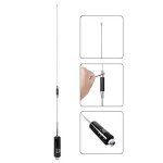 HYSHIKRA TC-B2M 1.8-36Mhz (160meter to 8meter) 50.7inch 120W Stainless Steel CB Mobile Base Antenna with PL259(UHF-Male) Connector for Yaesu Motorola Midland Icom Ham Mobile Radio Transceiver