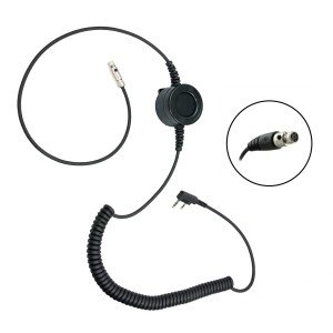 PROMAXPOWER Black Heavy Duty Professional Noise Cancelling Dual Muff Headset with Boom Mic & PTT Cable for Kenwood & Baofeng Two-Way Radios TK-3360, BF-888S, H-777, UV-5R, RT21
