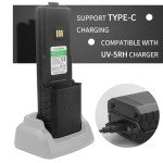 BAOFENG 5RM Battery,6800mAh High Capacity USB-C Charging 7.4V Extended Battery 5RM GM-5RH UV-5G Plus UV-5RH Series Two-Way Radio (8 Pack)