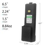 BAOFENG 5RM Battery,6800mAh High Capacity USB-C Charging 7.4V Extended Battery 5RM GM-5RH UV-5G Plus UV-5RH Series Two-Way Radio (8 Pack)