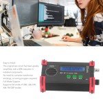 8 Band Shortwave Radio Transceiver Portable SDR QRP SSB CW Transceiver with Handheld Microphone 100‑240V (US Plug)