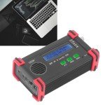 8 Band Shortwave Radio Transceiver Portable SDR QRP SSB CW Transceiver with Handheld Microphone 100‑240V (US Plug)