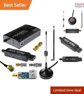 HF UHF VHF Software Defined Radio Set Bundle with Upconverter Antennas Adapter