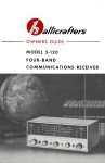 Hallicrafters S-120 4-Band AM Shortwave Radio Receiver Manual