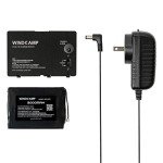 WINDCAMP FT-818 3000mah Polymer Lithium Battery Charger Battery Cover w/Stand for Yaesu Ft-818 FT-817 Black
