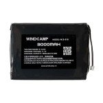 WINDCAMP FT-818 3000mah Polymer Lithium Battery Charger Battery Cover w/Stand for Yaesu Ft-818 FT-817 Black
