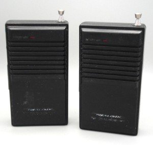 A pair of Vintage Realistic FM Transceivers  / Walkie Talkies TRC-505