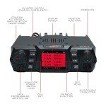 BTECH UV-50X2 (Second Gen.) Mobile 50 Watt Dual Band Base, Mobile Radio: VHF, UHF Amateur (Ham)