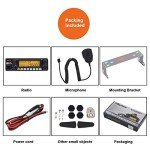 AnyTone AT-5555N II 10 Meter Radio for Truck, with CTCSS/DCS Function, High Power Output 60W AM PEP,50W FM,SSB 60W (AT-5555N II with CTCSS/DCS)