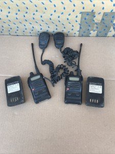 2 Yaesu Vertex Standard VX10 FM Transceiver UHF Japan With My-34 Microphones