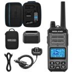 Midland GXT67 PRO GMRS Radio - Two-Way Midland Walkie Talkie - Repeater Capable, IP67 Waterproof, Active Noise Canceling, Hands-Free Operation, 99 Channels, 16-Hour Battery