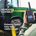 Midland GXT67 PRO GMRS Radio - Two-Way Midland Walkie Talkie - Repeater Capable, IP67 Waterproof, Active Noise Canceling, Hands-Free Operation, 99 Channels, 16-Hour Battery