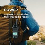 Midland GXT67 PRO GMRS Radio - Two-Way Midland Walkie Talkie - Repeater Capable, IP67 Waterproof, Active Noise Canceling, Hands-Free Operation, 99 Channels, 16-Hour Battery
