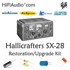 Hallicrafters SX-28 radio Restoration kit repair upgrade recap capacitor rebuild