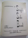 Fundamentals of Single Side Band Radio Manual 1959 Collins Radio Company Book