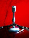 Vintage 1950's Collins Radio Co / Turner 95D dynamic microphone harp Hi Z w more