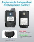 globalptt 2-Pack Global Walkie Talkies with Sim Cards - Handheld PoC Two Way Radios Unlimited Range - Rechargeable PTT Push to Talk Over Cellular Radio Long Range (G0)