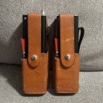 Vintage SONY CB-107W Transceivers Made in Japan W/Leather Cases  (Not tested)