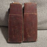 Vintage SONY CB-107W Transceivers Made in Japan W/Leather Cases  (Not tested)