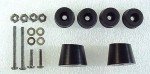 Collins S-Line, KWM-2 & Accessory Feet Set W/ Aluminum Tapered Risers & Hardware