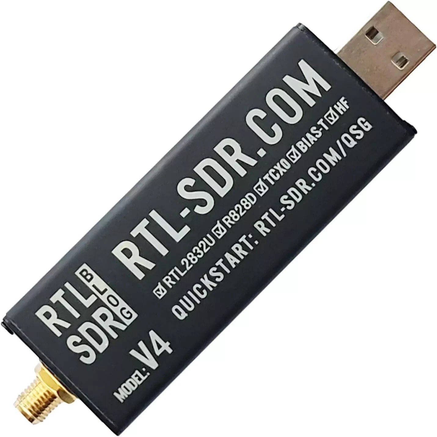 RTL-SDR Blog V4 R828D RTL2832U 1PPM TCXO SMA Software Defined Radio (Dongle O...