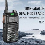 Radtel RT-4D DMR Radio 1024 Channels Walkie Talkie, Dual Band Dual Mode Analog/Digital Two Way Radio, Dual Time Slot Tier 1+2, Ham Radio UHF VHF Spectrum