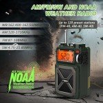 Greadio Portable Shortwave Radios with NOAA Weather Radio, 14800mWh Digital Radio AM FM with Bluetooth 5.4, Crank/Solar/USB Charging, Support USB/TF, Charger Pack/SOS/Flashlight for Outdoor, Emergency