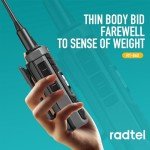 Radtel RT-860 Multi Band Ham Radio HF UHF VHF Dual Band with AM USB LSB CW CB LW MW SW SSB Reception, 1024 Channels, 2000mAh Battery, Type-C Charging (with SW/MW Antennas)