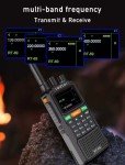 Radtel RT-69 GPS 10W 999 Channels Ham Radio Air Band Walkie Talkie SOS Color LCD