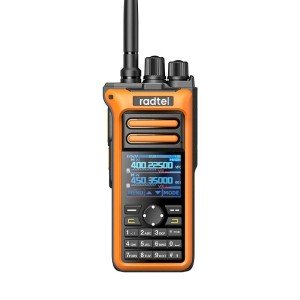 Radtel RT-752 10W Ham Radio, Handheld 500CH Air Band Receiver Walkie Orange 