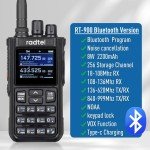 8W Full Band Ham Radio Walkie Talkie 256CH Air Band 2-Way Radio Station Aviation