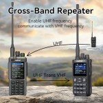 Radtel RT-880 Walkie Talkie 10W Portable Ham Radio 1024 Channels HF CB SSB Rx with Cross-Band Repeater, 2.4 Inch Color Display, 2400mAh Rechargeable Battery,