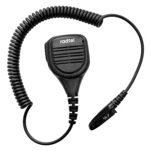 radtel Heavy Duty Waterproof Speaker Mic for RT-880 RT-880G IRadio UV-98 Plus Radios, Noise-Cancelling Walkie Talkie Microphone with 3.5mm Jack, Durable Shoulder PTT Mic for Outdoor Use