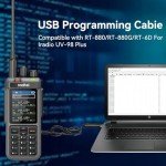 radtel Original USB-C Programming Cable for RT-880 RT-880G RT-6D iRadio UV-98 Plus R6000 Walkie Talkie