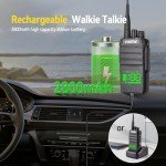 Radtel RT-493 GMRS Radio 10W IP67 Waterproof Handheld, 199 CH Long Range Two Way Radio for Adults, GMRS Repeater Capable, UHF Scanning & Receiving, 2800mAh Type-C Charging (2 Pack)