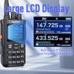 Radtel RT-900 8W Multi-Band Ham Radio Walkie Talkie, 256CH VHF/UHF Two-Way Radio, Air Band, NOAA, Marine & River for Outdoor, Emergency, Aviation Communication (None-Bluetooth Version)