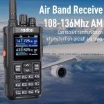 Radtel RT-900 8W Multi-Band Ham Radio Walkie Talkie, 256CH VHF/UHF Two-Way Radio, Air Band, NOAA, Marine & River for Outdoor, Emergency, Aviation Communication (None-Bluetooth Version)