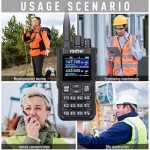 Radtel RT-900 8W Multi-Band Ham Radio Walkie Talkie, 256CH VHF/UHF Two-Way Radio, Air Band, NOAA, Marine & River for Outdoor, Emergency, Aviation Communication (None-Bluetooth Version)